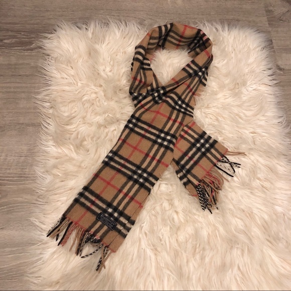 Burberry Accessories - Authentic 100% cashmere Burberry scarf.